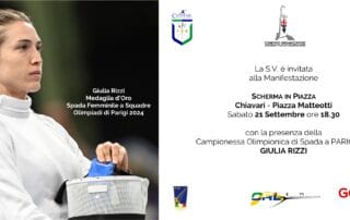 Scherma in Piazza a Chiavari: Giulia Rizzi, Medaglia d’Oro Olimpica, Ospite d’Onoreâ€