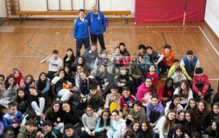 Filippo Armaleo incontra gli studenti allâ€™IC Oregina | Campionati Europei di Scherma Genova 2025
