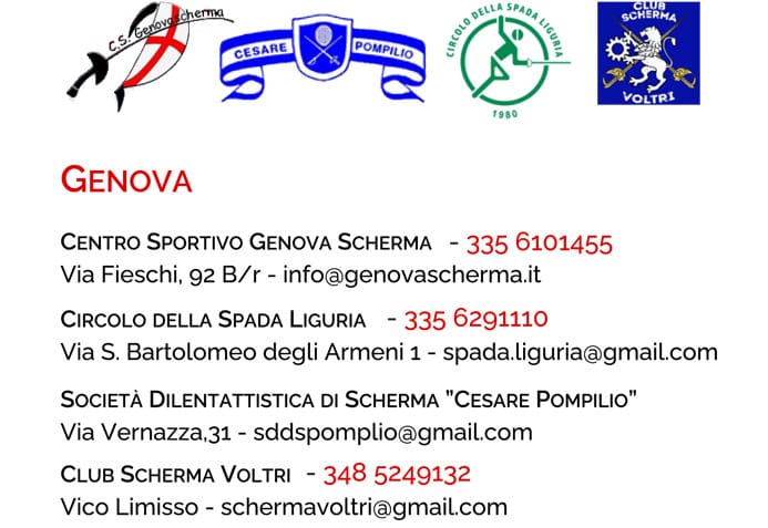 Scherma over 65 Genova